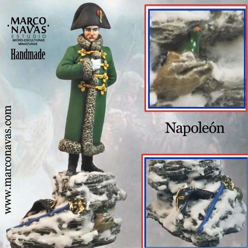 MARCO NAVAS STUDIO LIMITED EDITION HAND PAINTED HISTORICAL FIGURE NAPOLEON