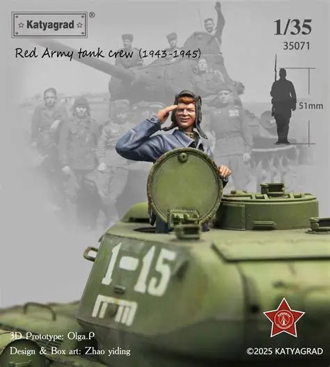KATYAGRAD MINIATURES 1:35 KG35071 RED ARMY TANK CREW 1943-1945 (1 FIGURE)