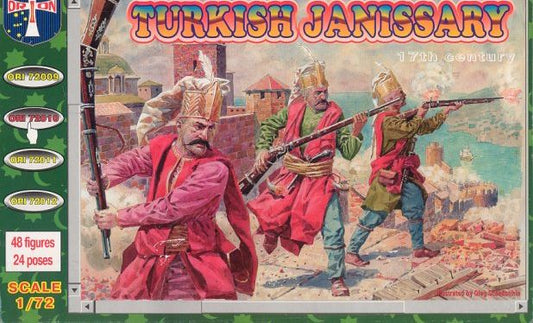 ORION  1:72  0RI72010 17TH CENTURY TURKISH JANISSARY (48 FIGURES/24 POSES))