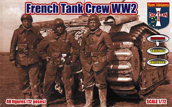 ORION 1:72 WORLD WAR II 0RI72064  FRENCH TANK CREW (48 FIGURES) BLUE