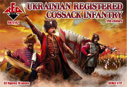 REDBOX 1:72 RB72142 17TH CENTURY UKRAINIAN REGISTERED COSSACK INFANTRY (GREEN)
