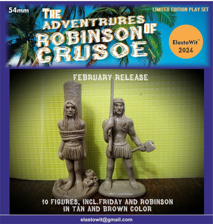 ELASTOWIT NEW ERA RUBBER LIMITED EDTION 54 MM THE ADVENTURES OF ROBINSON CRUSOE