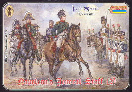 STRELETS-R 1:72 SET 0048 NAPOLEONIC WARS NAPOLEON'S GENERAL STAFF (2) BLUE