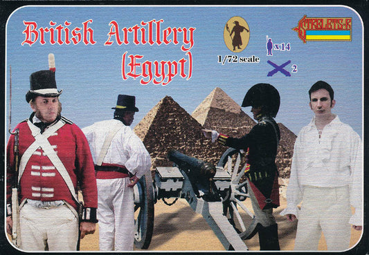 STRELETS-R 1:72 SET 079 NAPOLEONIC BRITISH ARTILLERY (EGYPT)  (SIENNA)