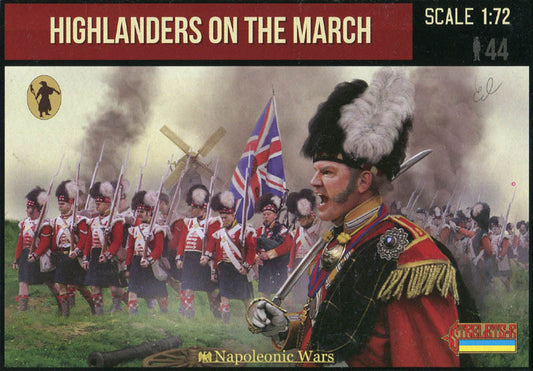 STRELETS-R 1:72 SET 140 NAPOLEONIC WARS HIGHLANDERS ON THE MARCH (44 FIGURES)