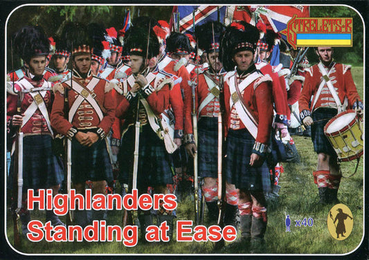 STRELETS-R 1:72 SET 163 NAPOLEONIC WARS HIGHLANDERS STANDING AT EASE -40 FIGURES