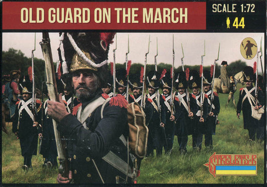 STRELETS-R 1:72 SET 181 NAPOLEONIC WARS FRENCH OLD GUARD ON THE MARCH  (BLUE)