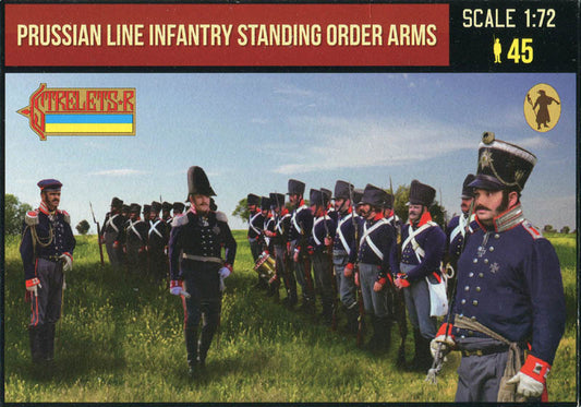STRELETS-R 1:72 SET 211 NAPOLEONIC WARS PRUSSIAN LINE INFANTRY STANDING ORDER ARMS