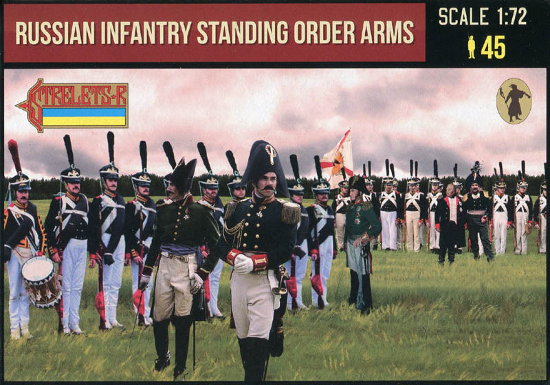 STRELETS-R 1:72 SET 217 NAPOLEONIC WARS RUSSIAN INFANTRY STANDING ORDER ARMS