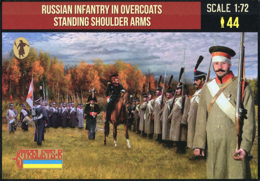 STRELETS-R 1:72 SET 218 NAPOLEONIC RUSSIAN INFANTRY OVERCOATS STANDING SHOULDER