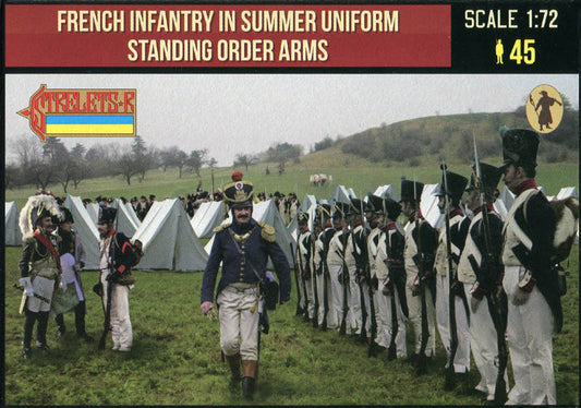 STRELETS-R 1:72 SET 222 NAPOLEONIC WARS FRENCH INFANTRY IN SUMMER UNIFORM