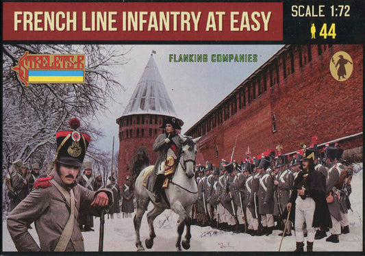 STRELETS-R 1:72 SET 225 NAPOLEONIC WARS FRENCH LINE INFANTRY AT EASE (FLANKING)