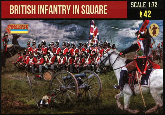 STRELETS-R 1:72 SET 286 NAPOLEONIC BRITISH INFANTRY IN SQUARE (42 FIGURES)