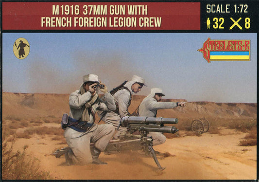 STRELETS-R 1:72 SET 291 RIF WAR FRENCH M1916 W/ FRENCH FOREIGN LEGION CREW