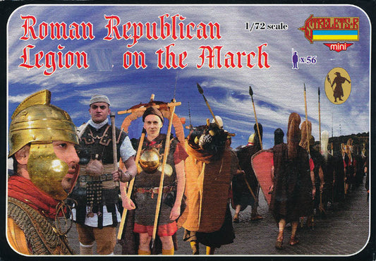 STRELETS-R 1:72 SET M078 ROMAN REPUBLICAN LEGION ON THE MARCH  (GRAY) 56 FIGURES