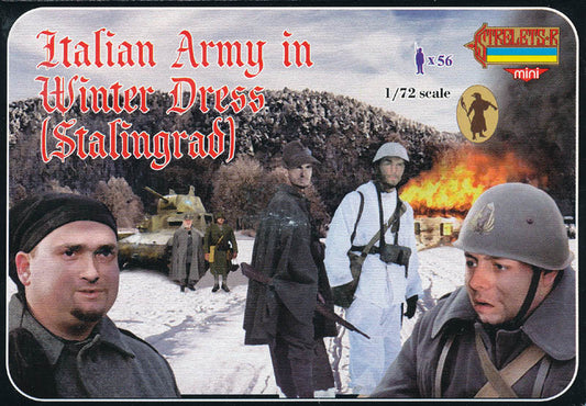 STRELETS-R 1:72 SET M082 WWII ITALIAN ARMY IN WINTER DRESS (STALINGRAD) BLUE