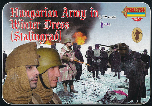 STRELETS-R 1:72 SET M083 WWII HUNGARIAN ARMY IN WINTER DRESS (STALINGRAD) BROWN