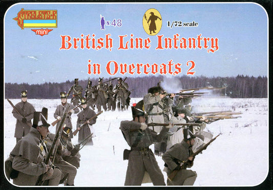 STRELETS-R 1:72 SET M097 NAPOLEONIC BRITISH LINE INFANTRY IN OVERCOATS 2