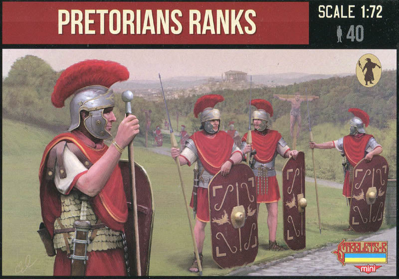 STRELETS-R 1:72 SET M108 ROMAN EMPIRE PRETORIANS RANKS (40 FIGURES) GRAY