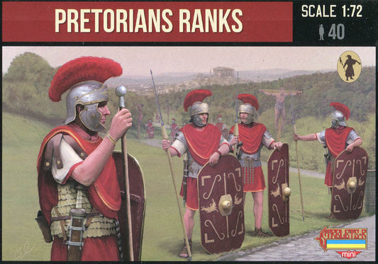 STRELETS-R 1:72 SET M108 ROMAN EMPIRE PRETORIANS RANKS (40 FIGURES) GRAY