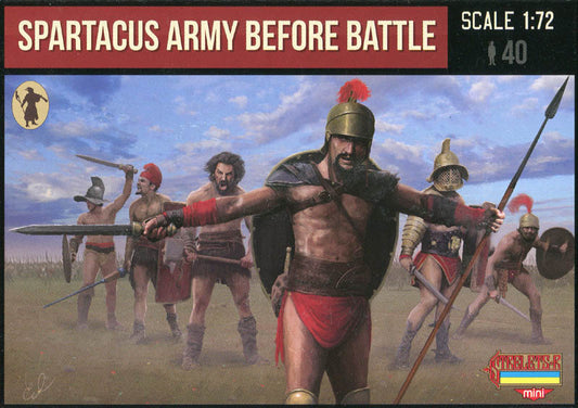 STRELETS-R 1:72 SET M110 SPARTACUS ARMY BEFORE BATTLE  (52 FIGURES) GRAY