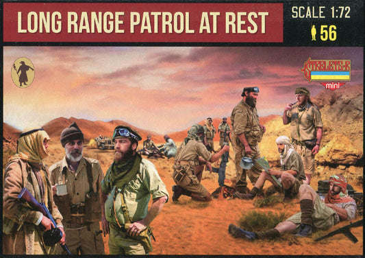 STRELETS-R 1:72 SET M143 WWII BRITISH LONG RANGE PATROL AT RE ST (56 FIGURES)