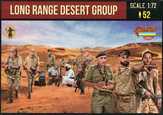 STRELETS-R 1:72 SET M144 WWII BRITISH LONG RANGE DESERT GROUP (60 FIGURES) CREAM