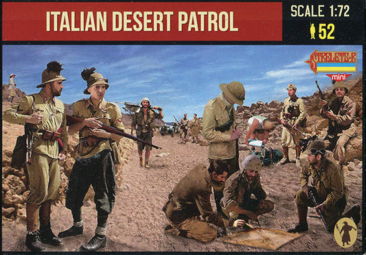 STRELETS-R 1:72 SET M154 WWII ITALIAN DESERT PATROL (52 FIGURES) GRAY