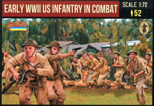 STRELETS-R 1:72 SET M159 EARLY WWII US INFANTRY IN COMBAT (52 FIGURES)- GREEN