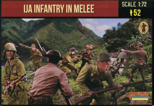 STRELETS-R 1:72 SET M163 WWII JAPANESE IJA INFANTRY IN MELEE (52 FIGURES) TAN
