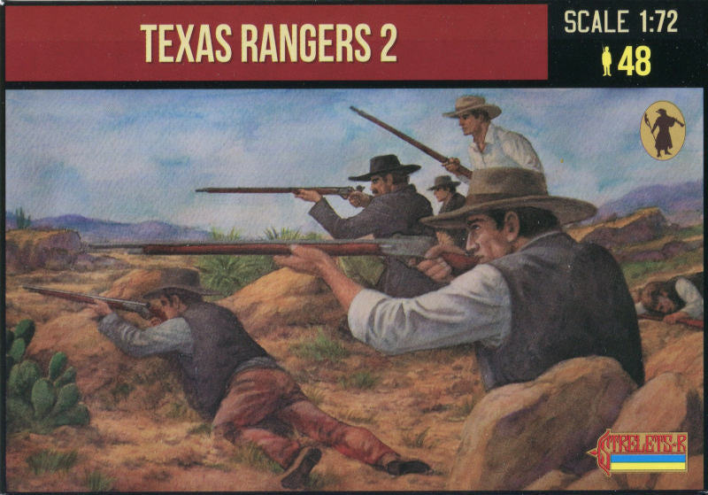 STRELETS-R 1:72 SET M168 AMERICAN TEXAS RANGERS 2 (48 FIGURES) GRAY
