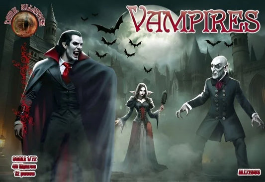DARK ALLIANCE 1:72 FANTASY SET ALL72063 VAMPIRES (GRAY) 48 FIGURES/12 POSES