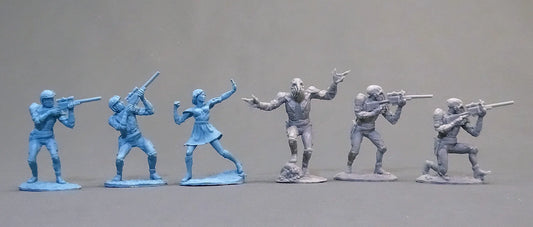 LOD Enterprises Plastic Figure Set LOD082 SUPER SET ALIENS & SPACE MARINES