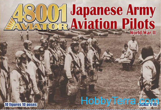 AVIATOR 1:72 SET 48001 WWII JAPANESE ARMY AVIATION PILOTS (10 FIGURES)