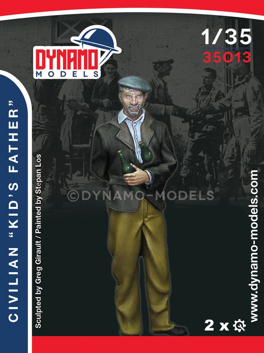 DYNAMO MODEL 1:35 SET 35013 WORLD WAR II CIVILIAN MAN "KID'S FATHER" LIBERATION