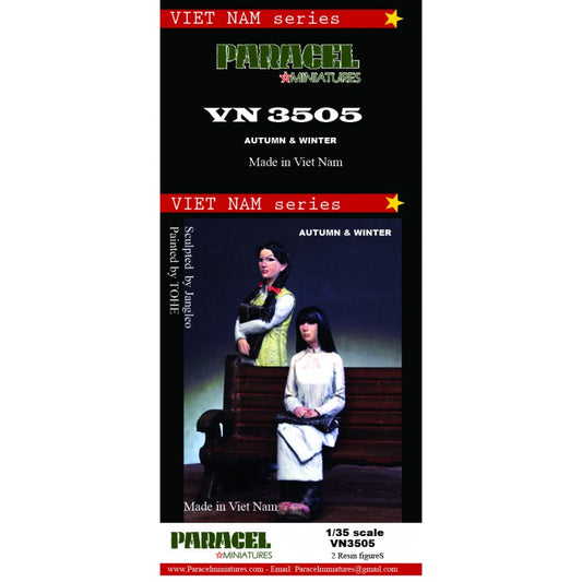 PARACEL MINIATURES VIETNAM SERIES VN3505 AUTUMN & WINTER- 2 FIGURES