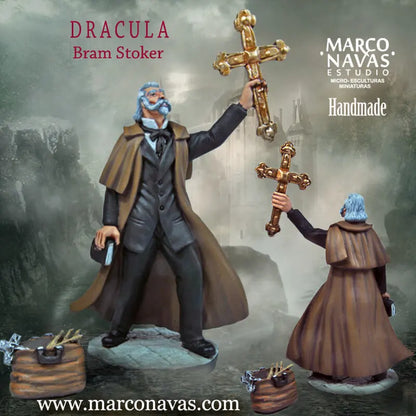MARCO NAVAS STUDIO LIMITED EDITION HAND PAINTED VAN HELSING & VAMPIRZED LUCY