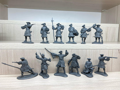 ENGINEER BASEVICH 1:32 SET 48 THE NORTHERN WAR OF 1700-1721 RUSSIAN ARMY (GRAY)