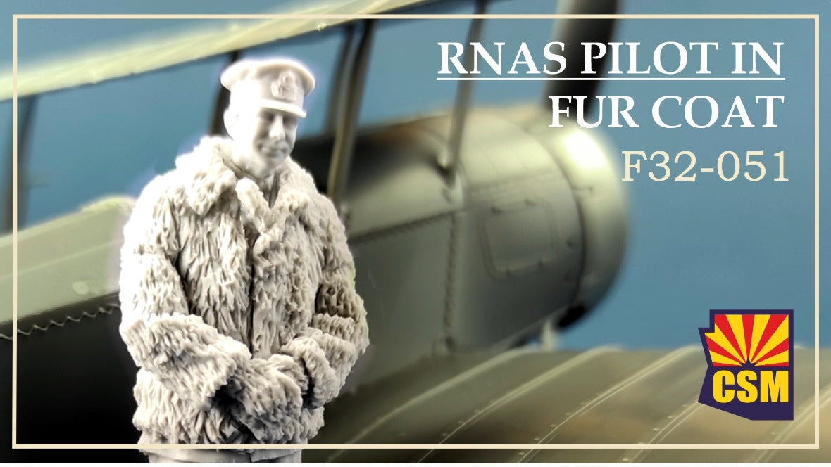 COPPER STATE MODELS CSM F32-051 1:32 WWI BRITISH RNAS PILOT IN FUR COAT