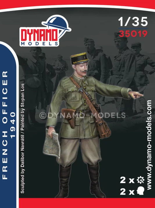 DYNAMO MODEL 35019 1:35 KIT WWII FRENCH OFFICER-- 1940 (1 FIGURE)