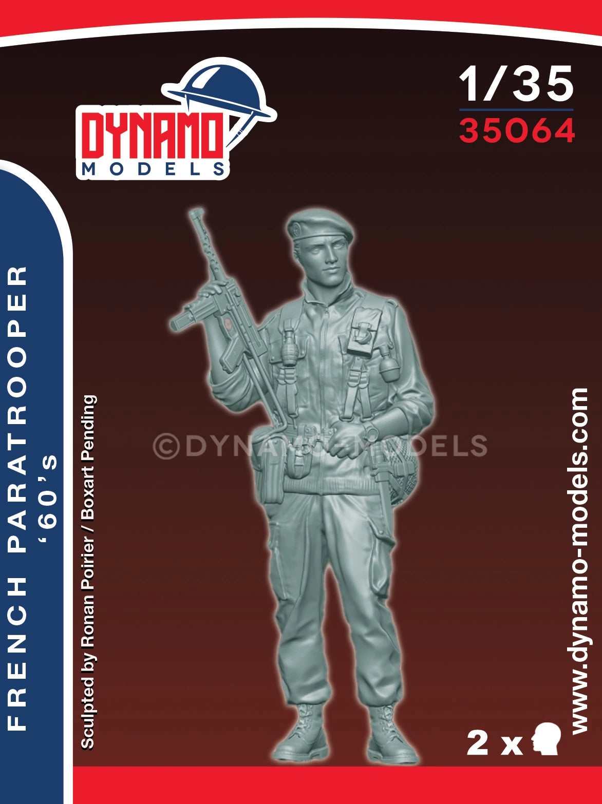 DYNAMO MODEL 35064 MODERN FORCES FRENCH PARATROOPER '60'S (1 FIGURE)