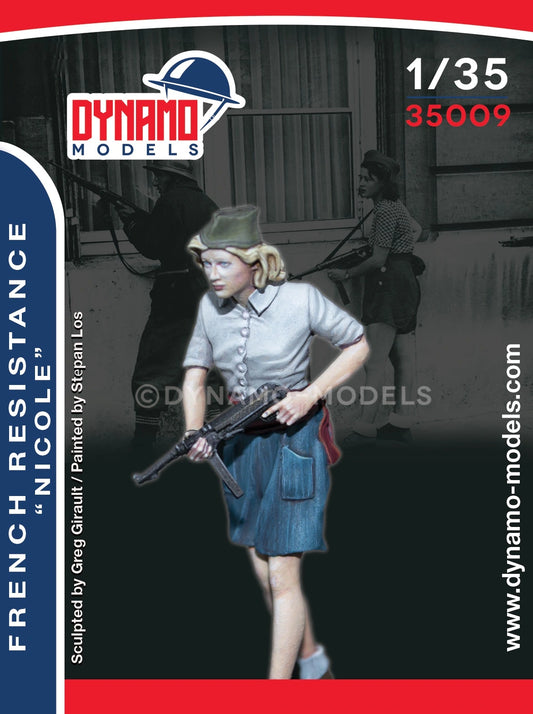 DYNAMO MODEL 35009 WWII FRENCH RESISTANCE FIGHTER "NICOLE" VIVE LA FRANCE