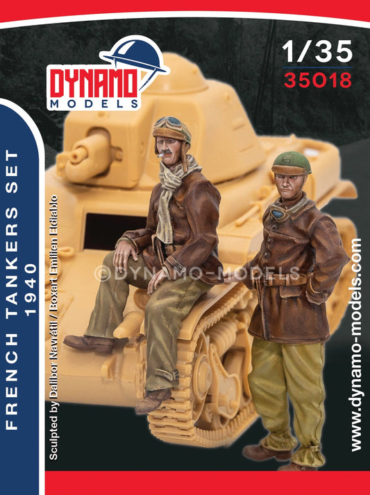 DYNAMO MODEL 35018 WWII FRENCH TANKER SET  1940  (2 FIGURES)