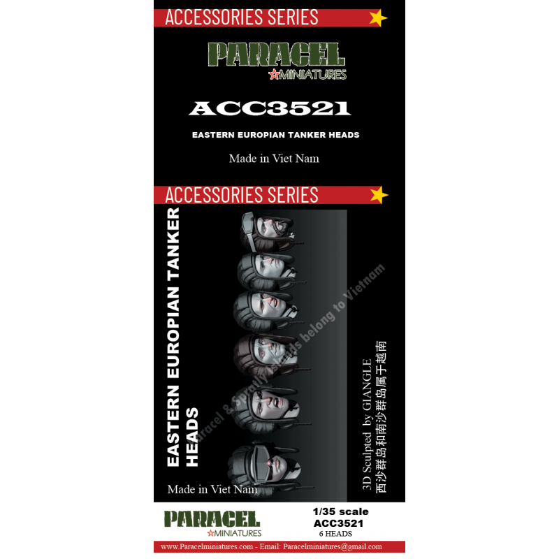 PARACEL MINIATURES DIOROMA ACCESSORIES 1:35 ACC3521 EASTERN EUROPEAN TANKER HEAD