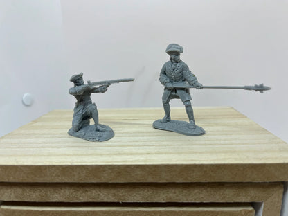 LOD Enterprises Plastic Figure Set LOD063 FRENCH & INDIAN WAR FRENCH INFANTRY