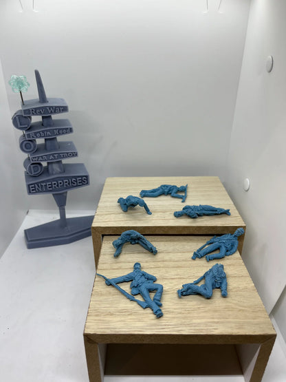 LOD Enterprises Plastic Figure Set LOD098 U.S. CIVIL WAR CONTINENTAL CASUALTIES
