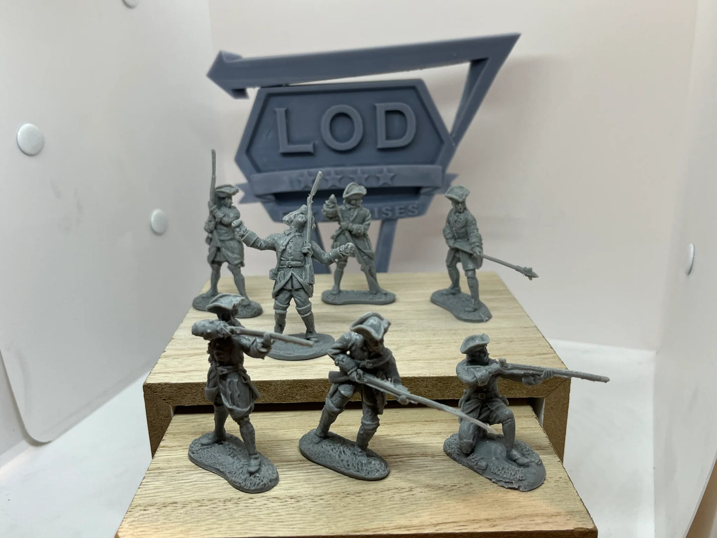 LOD Enterprises Plastic Figure Set LOD063 FRENCH & INDIAN WAR FRENCH INFANTRY