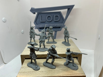 LOD Enterprises Plastic Figure Set LOD063 FRENCH & INDIAN WAR FRENCH INFANTRY