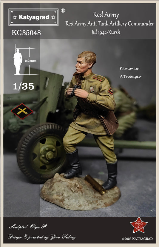 KATYAGRAD MINIATURES 1:35 KG35048 RED ARMY ANTI TANK ARTILLERY COMMANDER, KURSK