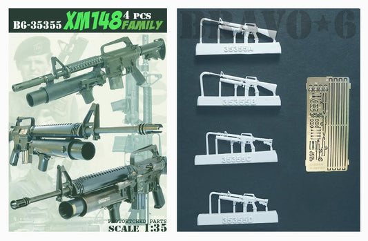 BRAVO *6 35355 VIETNAM WAR U.S. XM148 PHOTOETCHED- 4 PIECES 1:35 KIT